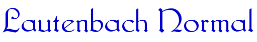Lautenbach Normal шрифт